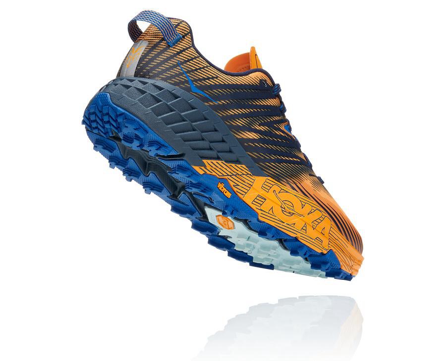 Hoka One One Trailsko Herre - Speedgoat 4 - Orange/Sort - 678031NIW